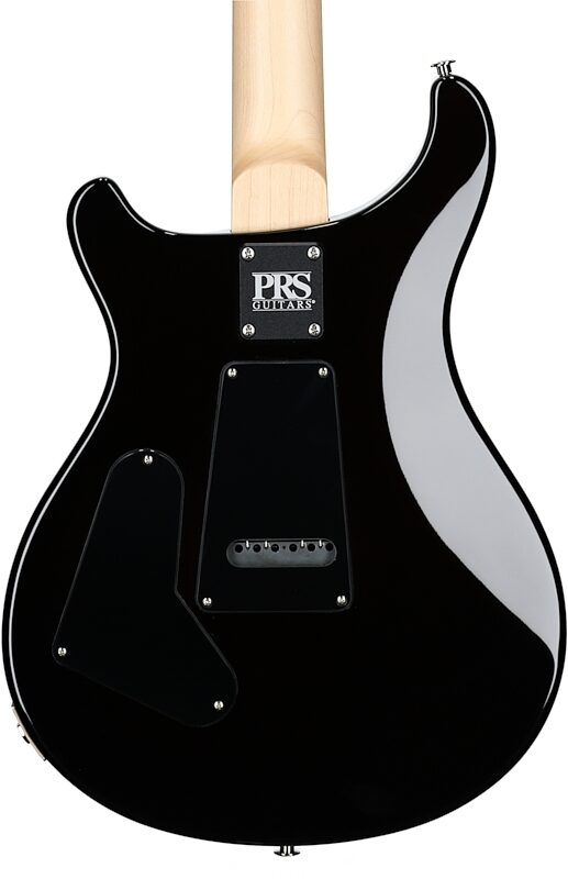 PRS Paul Reed Smith CE 24 Semi-Hollowbody Electric Guitar (with Gig Bag), Black Amber, Body Straight Back