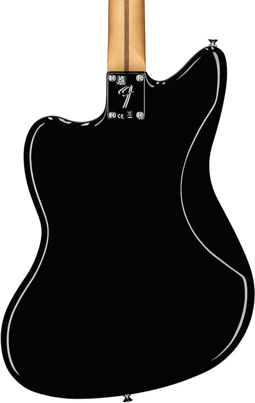 Fender Player II Jazzmaster Electric Guitar, with Rosewood Fingerboard, Black, Body Straight Back