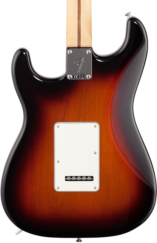 Fender Player Stratocaster HSS Electric Guitar (Maple Fingerboard), 3-Color Sunburst, Body Straight Back