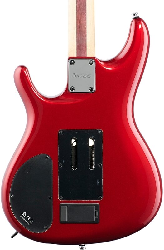 Ibanez Premium Satriani JS240PS Electric Guitar (with Gig Bag), Candy Apple, Body Straight Back