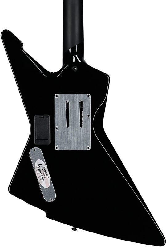 Schecter E-1 FR Przym Palladium Electric Guitar, Gloss Black, Body Straight Back