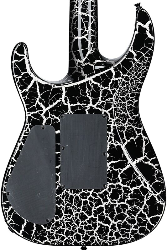 Jackson X Series Soloist SLX DX Crackle Electric Guitar, Silver Mercury Crackle, Body Straight Back