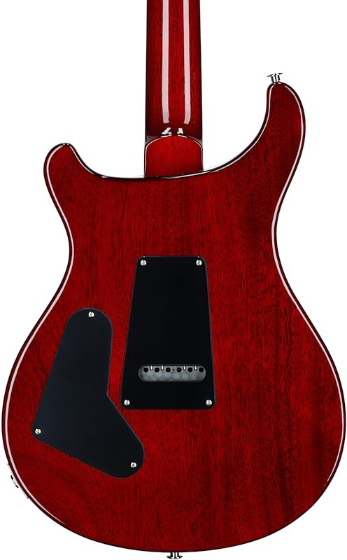 PRS Paul Reed Smith S2 Custom 24 Gloss Pattern Thin Electric Guitar (with Gig Bag), Fire Red Burst, Body Straight Back