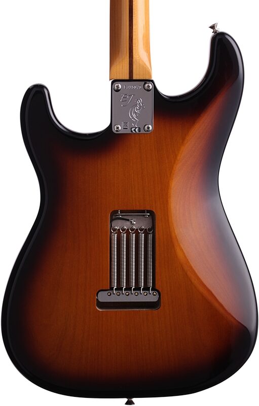 Fender Eric Johnson Stratocaster Electric Guitar (Maple with Case), 2-Color Sunburst, Body Straight Back