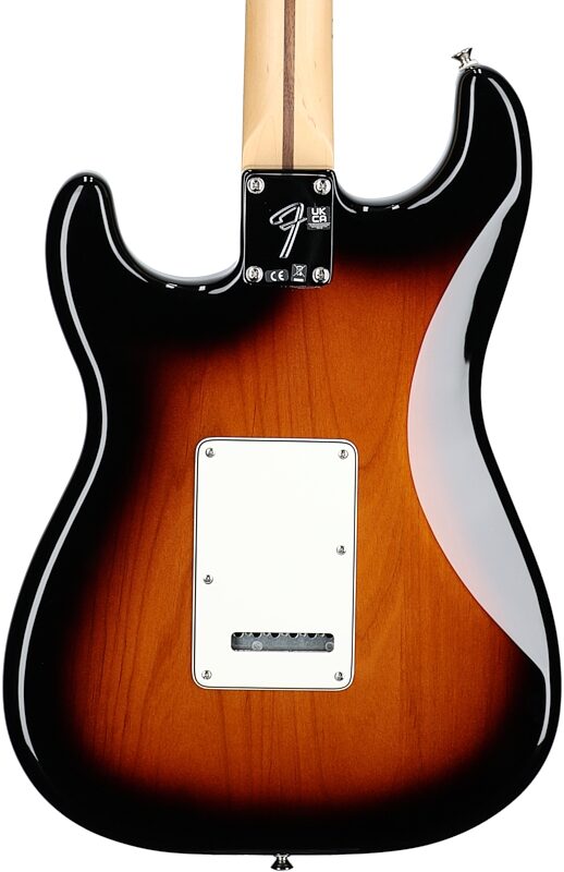 Fender Player Stratocaster Electric Guitar (Maple Fingerboard), 70th Anniversary 2-Color Sunburst, Body Straight Back