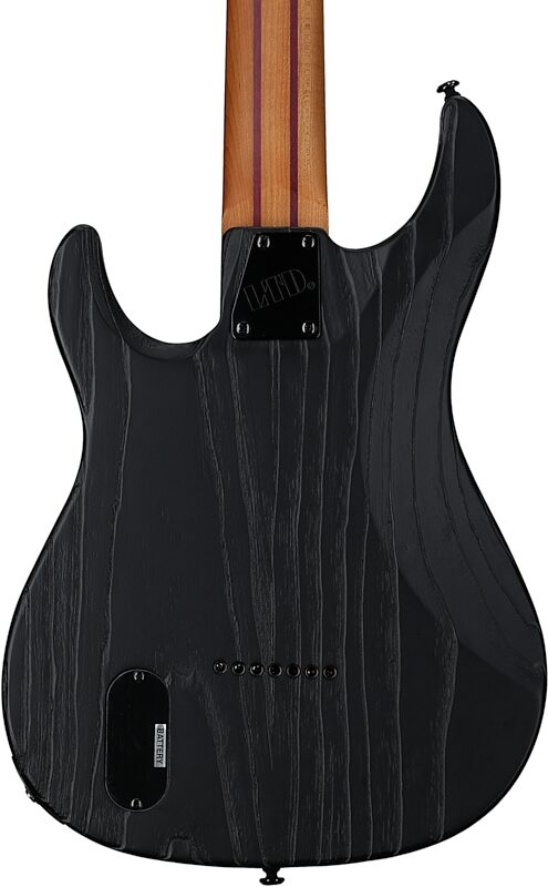 ESP LTD SN1007 Baritone Electric Guitar, Black Blast, Body Straight Back