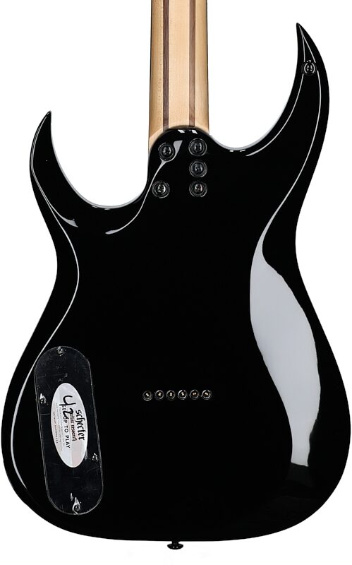 Schecter Sunset-6 Triad Electric Guitar, Gloss Black, Body Straight Back