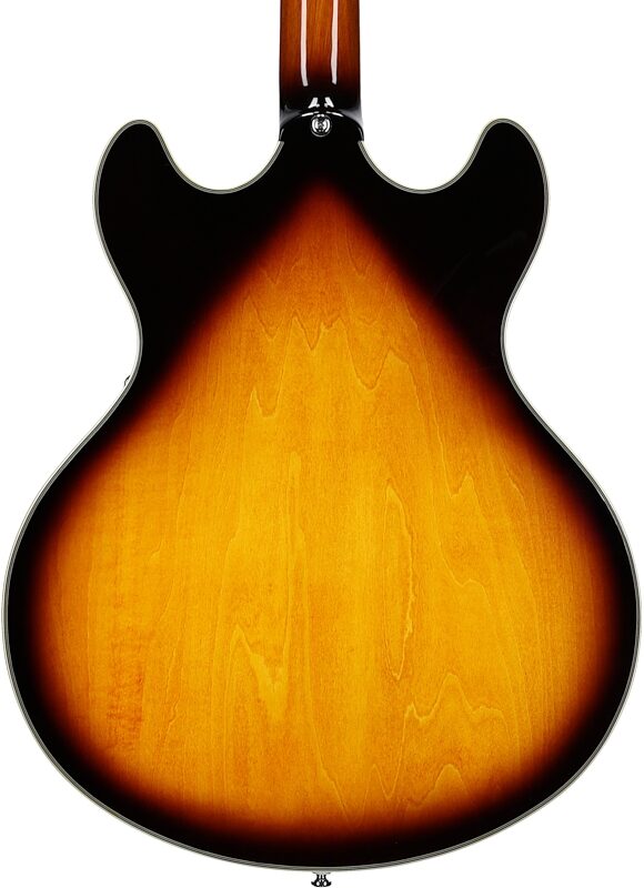 Sire Larry Carlton H7 Semi-Hollowbody Electric Guitar, Vintage Sunburst, Body Straight Back
