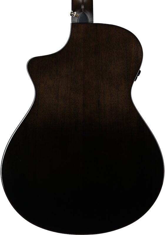 Breedlove Organic Pro Artista Concert CE Acoustic-Electric Guitar (with Case), Black Dawn, Body Straight Back