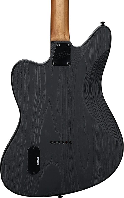ESP LTD XJ-1 Baritone Electric Guitar, Silver Blast, Body Straight Back