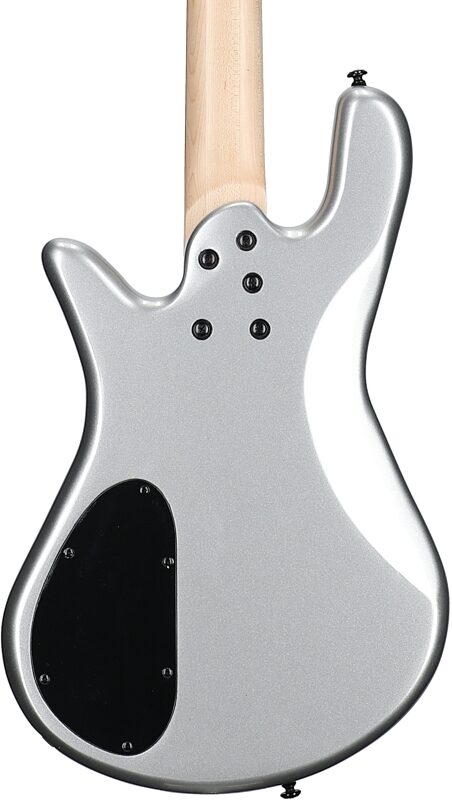Spector Performer 4 Electric Bass, Metallic Silver Gloss, Body Straight Back