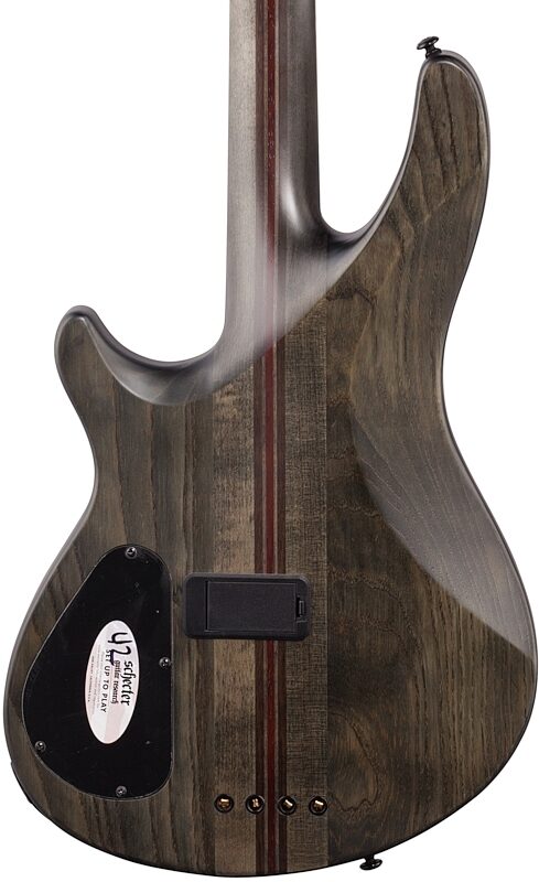 Schecter SLS Elite-4 Electric Bass, Evil Twin, Body Straight Back