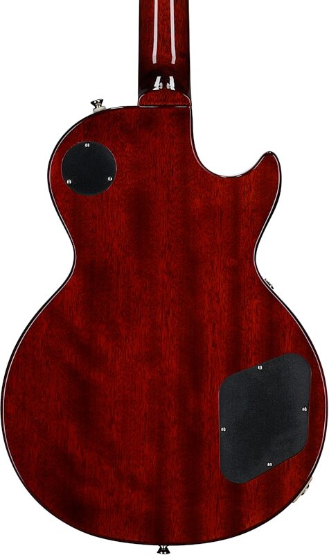 Epiphone Inspired by Gibson Les Paul Standard Electric Guitar, Left-Handed (with Gig Bag), Washed Cherry Sunburst, Body Straight Back