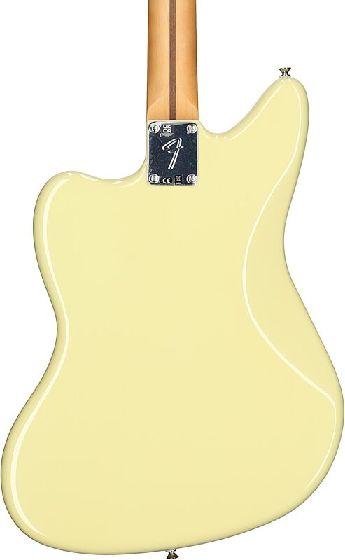 Fender Player II Jaguar Electric Guitar, with Rosewood Fingerboard, Hialeah Yellow, Body Straight Back