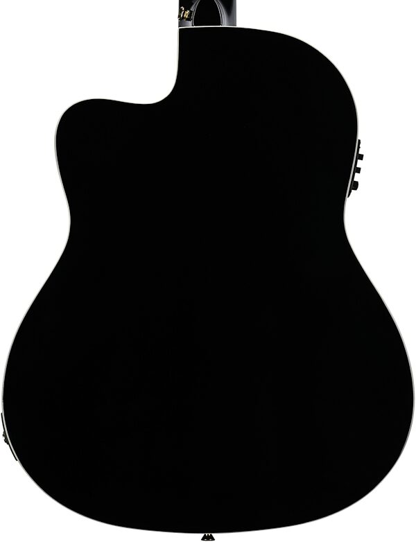 Ortega RCE145 Classical Acoustic-Electric Guitar (with Gig Bag), Black, Scratch and Dent, Body Straight Back