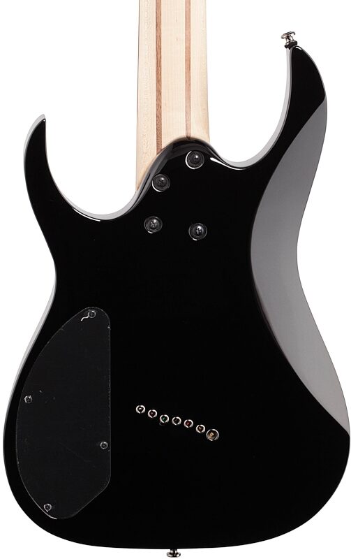 Ibanez RGMS7 Multi-Scale Electric Guitar, Black, Body Straight Back