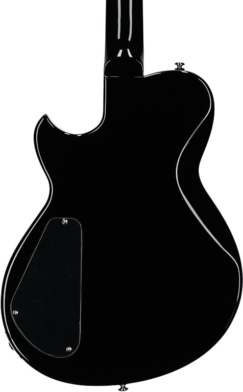 Reverend Contender 290 Electric Guitar, Midnight Black, Body Straight Back