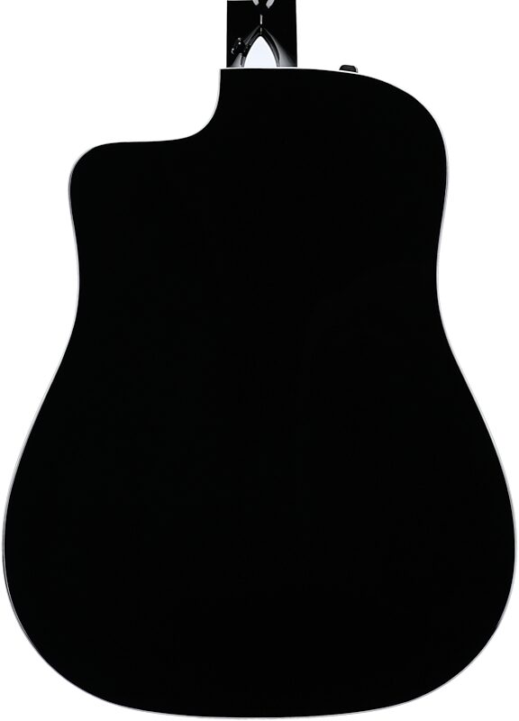 Taylor 250ce Deluxe 12-String Acoustic-Electric Guitar (with Case), Black, Body Straight Back