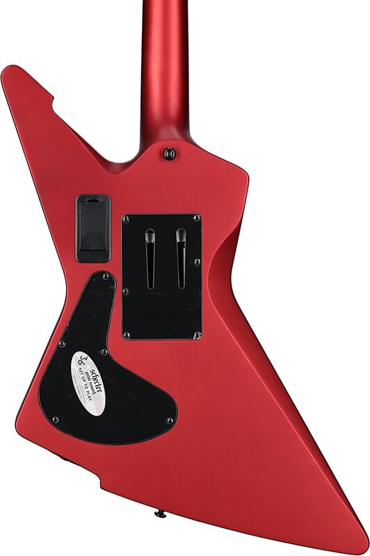 Schecter E-1 FR S Special Edition Electric Guitar, Satin Candy Apple Red, Body Straight Back