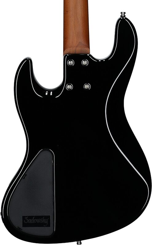 Sadowsky MetroExpress 21-Fret P/J Electric Bass, Morado Fingerboard (with Gig Bag), Black, Body Straight Back