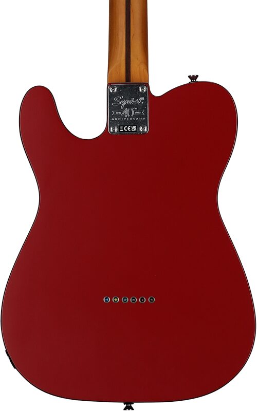 Squier 40th Anniversary Telecaster Vintage Edition Electric Guitar, Maple Fingerboard, Dakota Red, Body Straight Back