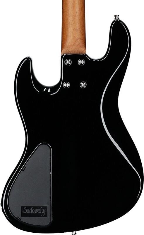 Sadowsky MetroExpress 21-Fret P/J Electric Bass, Maple Fingerboard (with Gig Bag), Black, Body Straight Back