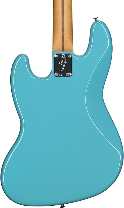 Fender Player II Jazz Electric Bass, with Rosewood Fingerboard, Aquatone Blue, Body Straight Back