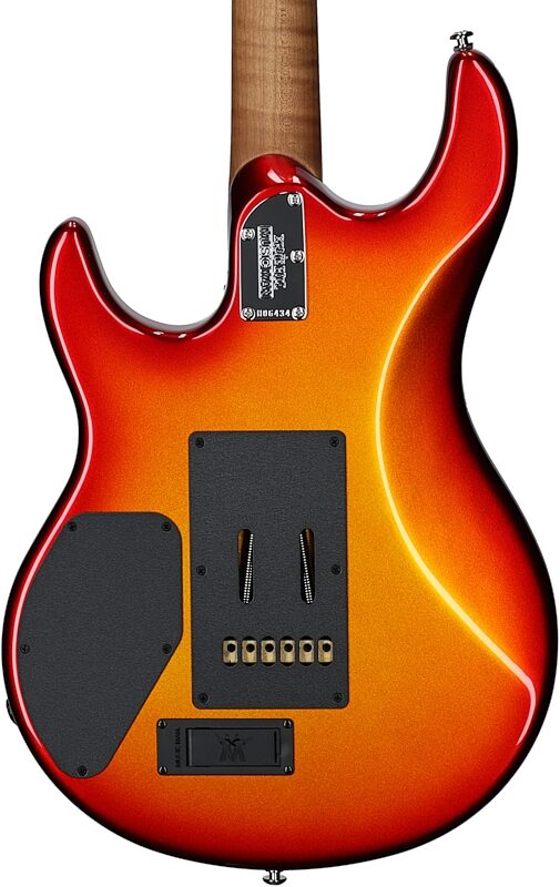 Ernie Ball Music Man Luke 4 HSS Electric Guitar, Fireball, Body Straight Back