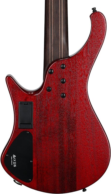 Ibanez EHB1505 Bass Guitar, 5-String (with Gig Bag), Stained Wine Red, Body Straight Back
