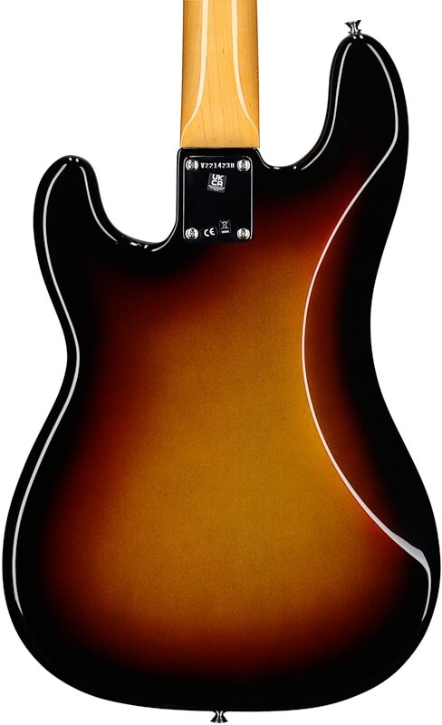 Fender American Vintage II 1960 Precision Electric Bass, Rosewood Fingerboard, 3-Color Sunburst, Body Straight Back