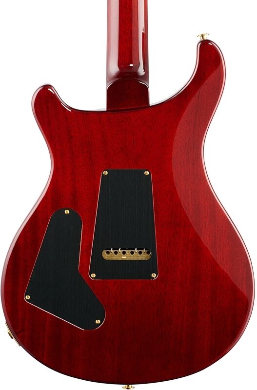PRS Paul Reed Smith Custom 24 Pattern Thin 10-Top Electric Guitar (with Case), Fire Red Burst, Body Straight Back