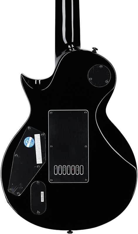 ESP LTD Deluxe EC-1007 Baritone Evertune Electric Guitar, Black, Body Straight Back