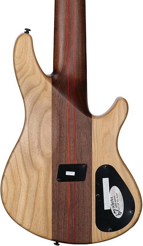 Schecter Charles Berthoud CB-6 Electric Bass, Left-Handed, Natural Satin, Body Straight Back