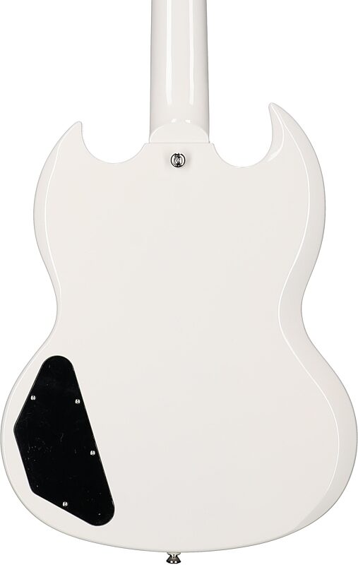 Epiphone Yungblud SG Junior Electric Guitar (with Case), Classic White, Body Straight Back