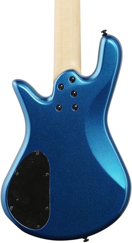 Spector Performer Electric Bass, 5-String, Metallic Blue Gloss, Body Straight Back
