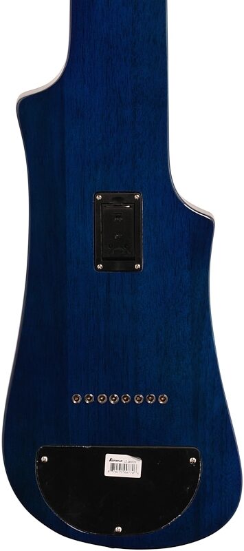 Vorson LT-230-8 Active Lap Steel Guitar, 8-String (with Gig Bag), Transparent Blue Quilt, Body Straight Back