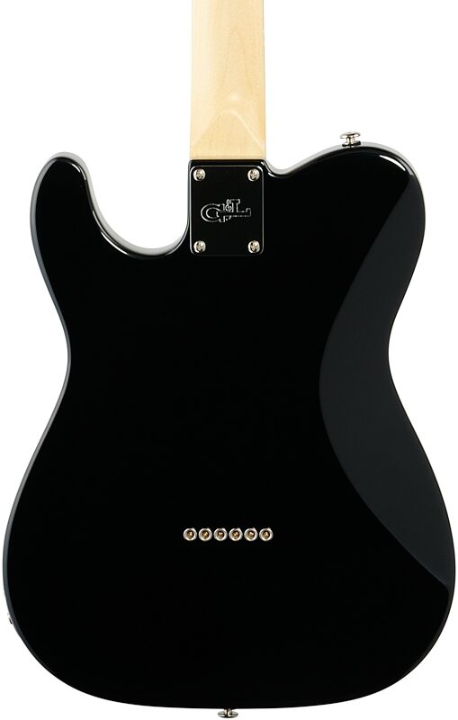 G&L Fullerton Deluxe ASAT Classic Electric Guitar (with Gig Bag), Jet Black, Body Straight Back