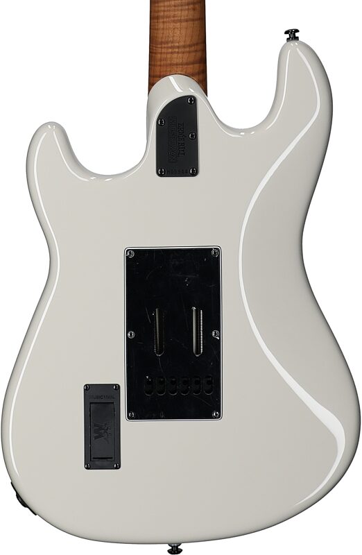Ernie Ball Music Man Cutlass RS HSS Electric Guitar (with Case), Limestone, Body Straight Back