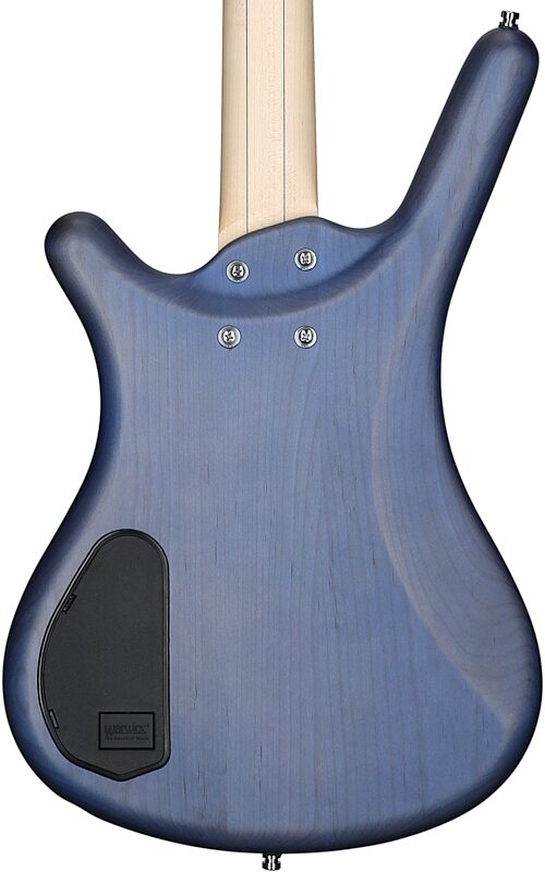 Warwick RockBass Corvette Basic 4 Active Electric Bass, Ocean Blue, Body Straight Back