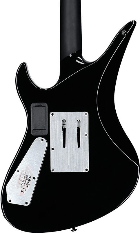 Schecter Avenger FR Przym Palladium Electric Guitar, Gloss Black, Body Straight Back