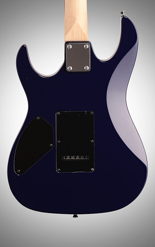 Ibanez GRX70QA Electric Guitar, Transparent Blue Burst, Body Straight Back