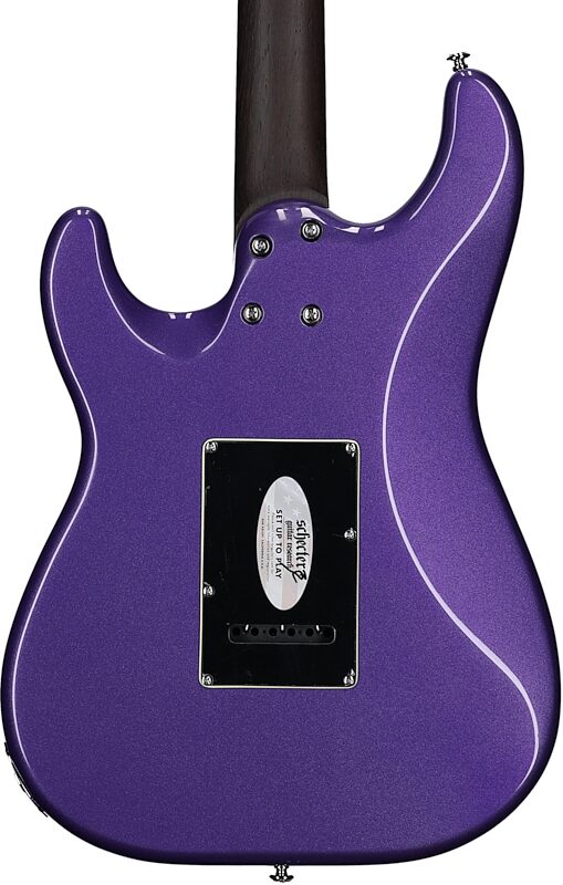 Schecter MV-6 Electric Guitar, with Ebony Fingerboard, Metallic Purple, Body Straight Back