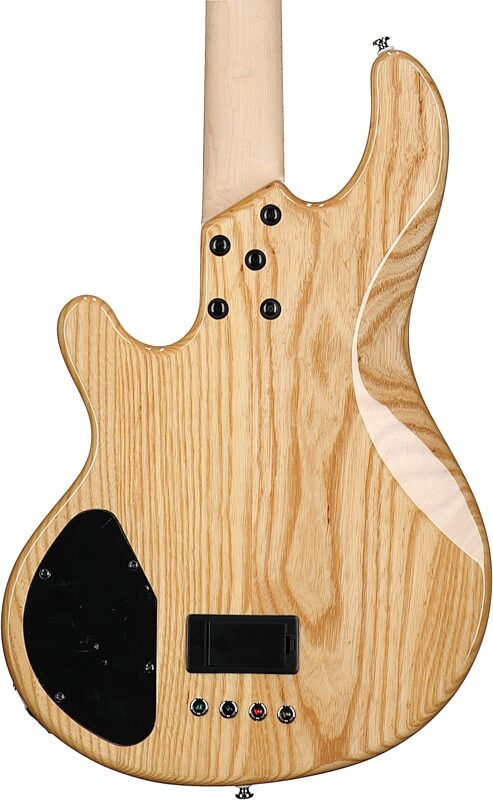 Lakland Skyline 44-01 Deluxe Spalted Electric Bass, Natural, Body Straight Back