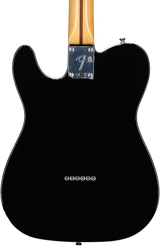 Fender Vintera II '60s Telecaster Thinline Electric Guitar, Maple Fingerboard (with Gig Bag), Black, Body Straight Back