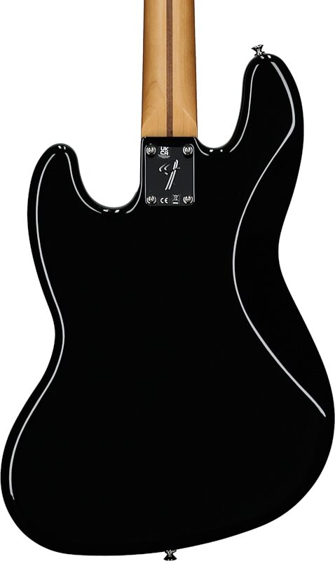 Fender Player II Jazz Electric Bass, with Maple Fingerboard, Black, Body Straight Back