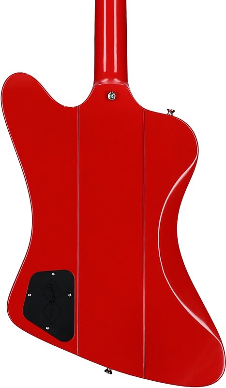 Epiphone Inspired by Gibson Custom 1963 Firebird I Reissue Electric Guitar (with Case), Cardinal Red, Body Straight Back