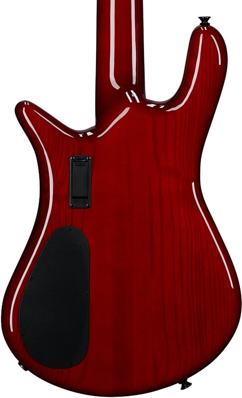 Spector Euro 5 Custom Electric Bass (with Gig Bag), 5-String, Natural Red Burst Gloss, Body Straight Back