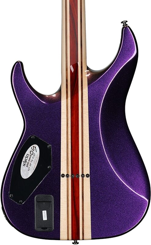 Schecter C1 SLS Custom Electric Guitar, Hollywood Supernova Metallic, Body Straight Back
