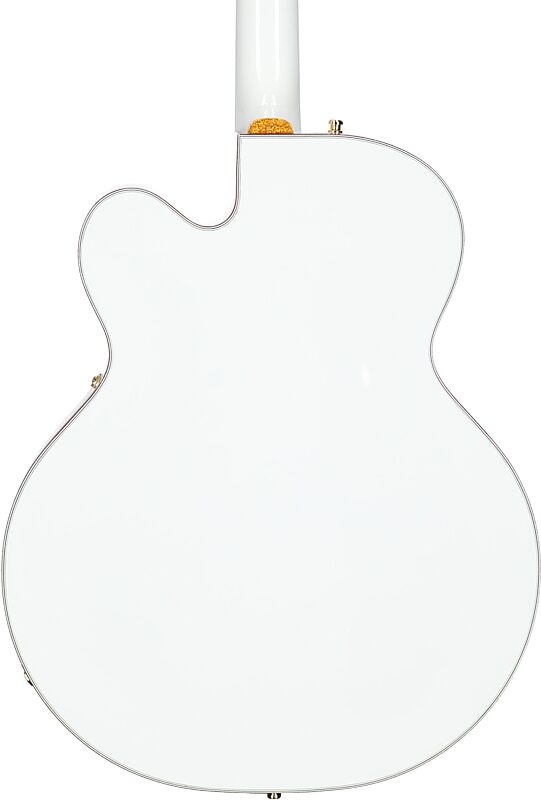 Gretsch Pro Series Falcon Electric Guitar (with Case), White, Body Straight Back