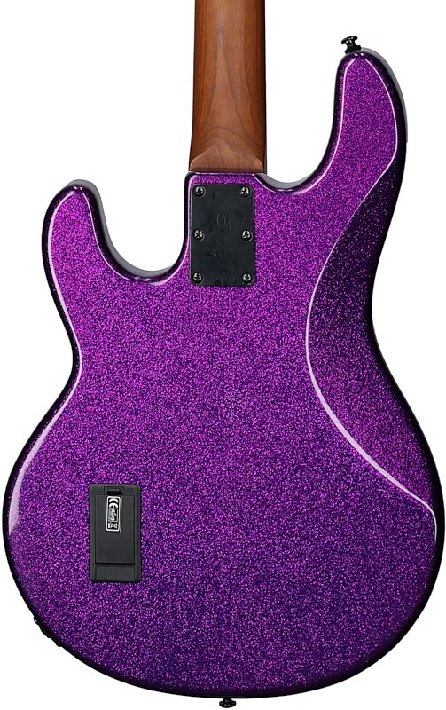Sterling by Music Man StingRay RAY34 Electric Bass, Purple Sparkle, Body Straight Back